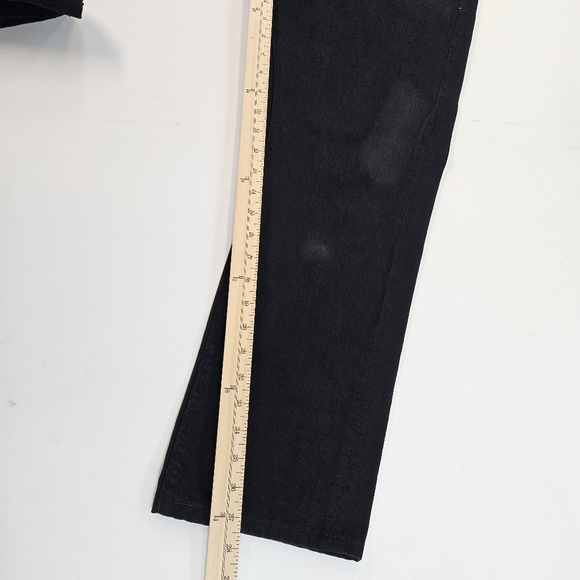 Levis Capital E Matchstick Slim Straight Made in USA Size 36x27 Black Denim - Picture 6 of 8